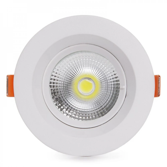 Downlight LED Rond 9W 1260Lm 6000K Anti-Éblouissement UGR19 IP20 Aluminium Blanc 118mm x 60mm [HO-DL-AD-COB-9W-CW] 3