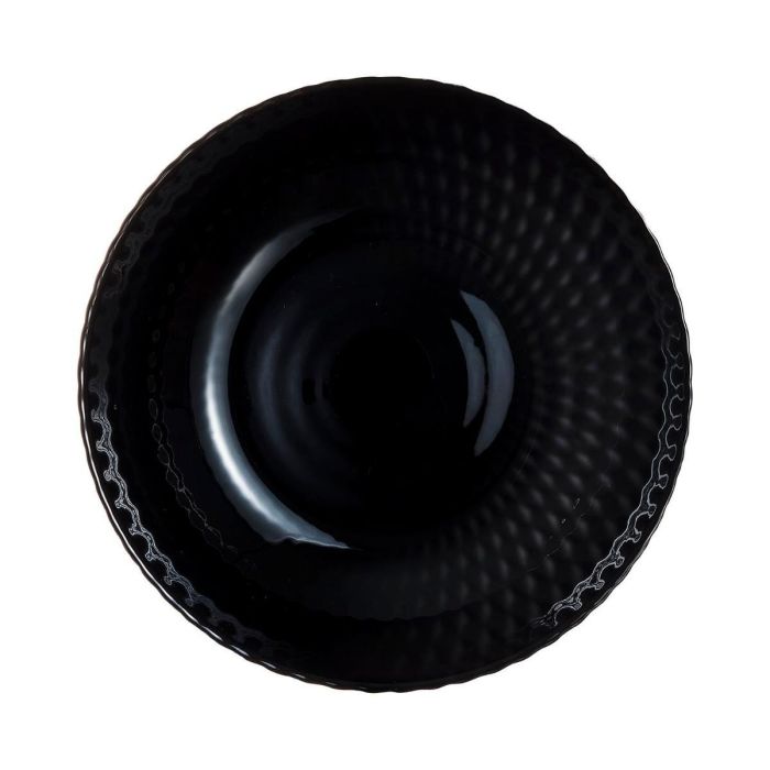 Plato Hondo Vidrio Pampille Negro Luminarc 20 cm 0 Plato Hondo Vidrio Pampille Negro Luminarc 20 cm 0