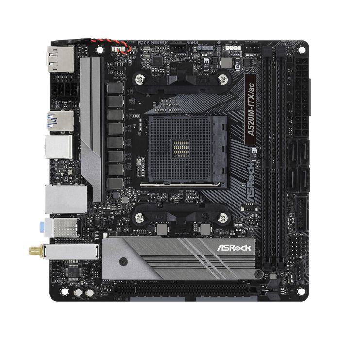 Carte Mère ASRock A520M-ITX/AC AMD AM4 AMD 14