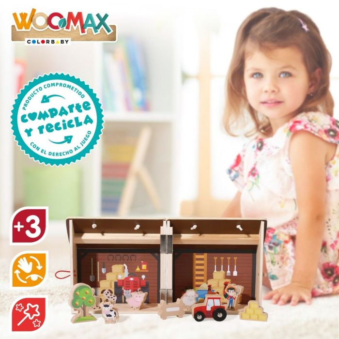 Playset Woomax Ferme 9 Pièces 4 Unités 19 x 18 x 19 cm 2