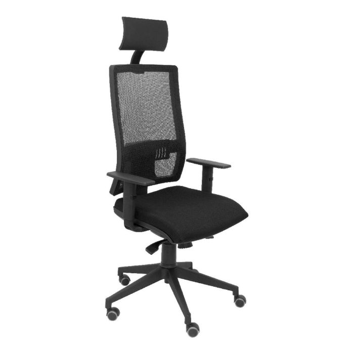 Chaise de Bureau avec Appui-tête Horna Bali Piqueras y Crespo LI840TK Noir