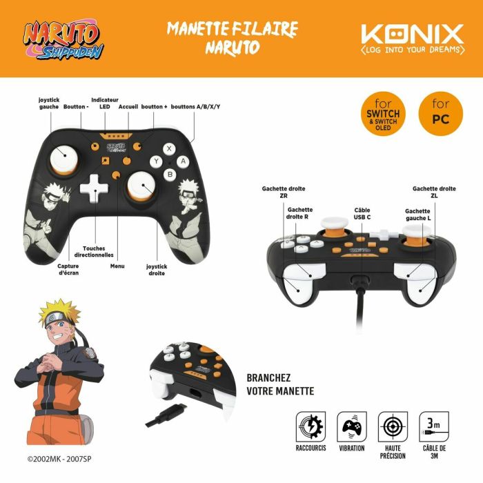 Manette Xbox One KONIX NARUTO 1