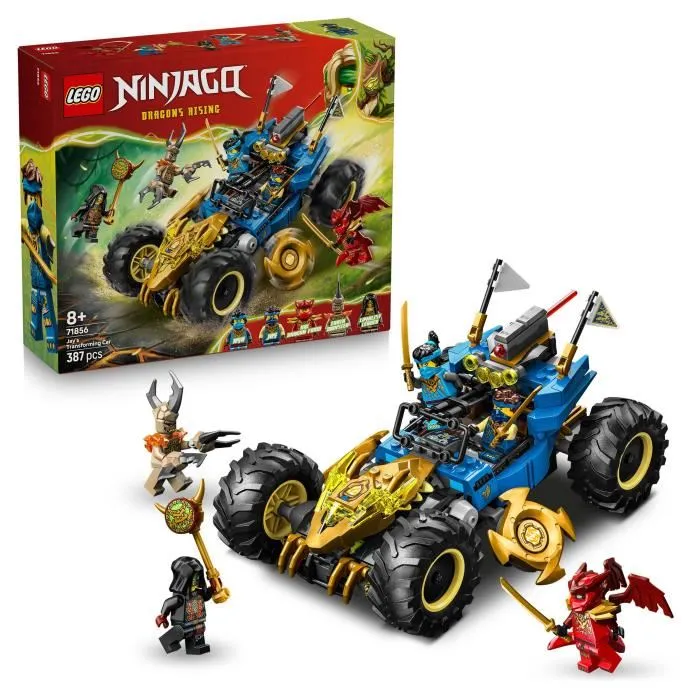 LEGO NINJAGO 71856 La Voiture Transformable de Jay - Jeu de Construction avec 5 Minifigurines - Saison 4 Soulevement des Dragons - Cadeau Enfant 8 ans et Plus LEGO NINJAGO 71856 La Voiture Transformable de Jay - Jeu de Construction avec 5 Minifigurines - Saison 4 Soulevement des Dragons - Cadeau Enfant 8 ans et Plus