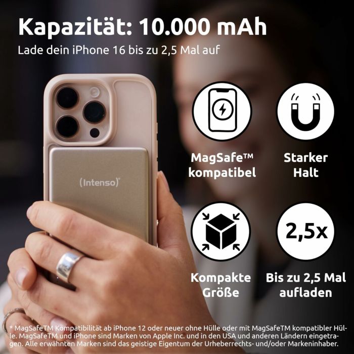 Powerbank INTENSO MW10000 MagSafe 10000 mAh Champagne 9