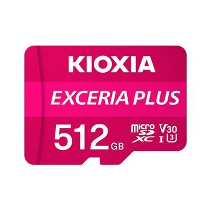 Carte Mémoire Micro SD avec Adaptateur Kioxia PLUS UHS-I C10 R98 512 GB 1