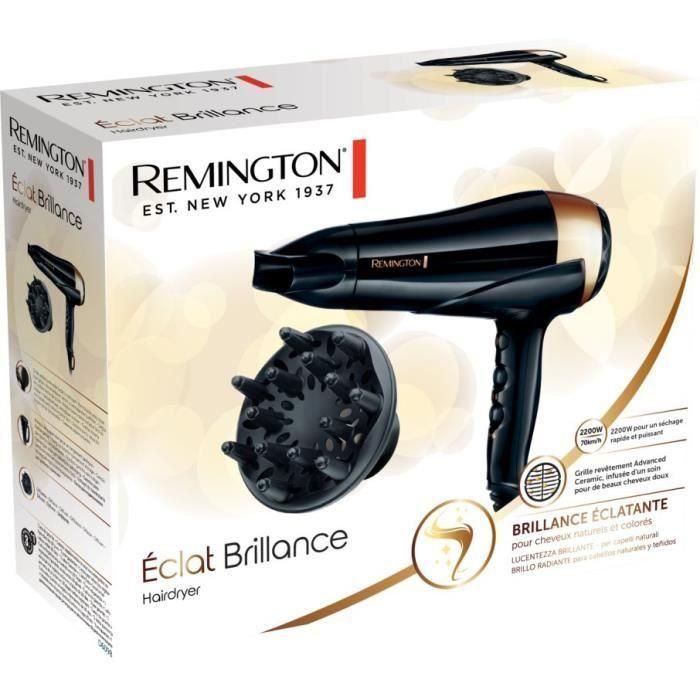 Seche-cheveux Remington D6098 - 2200W Ionique - Brillance Cheveux Naturels et Colorés 3