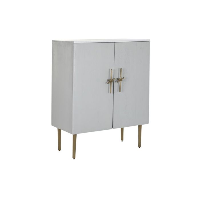 Armoire DKD Home Decor Blanc Doré Fer Bois de manguier 85 x 45 x 110 cm BAR