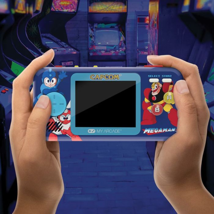 Console de Jeu Portable My Arcade Pocket Player PRO - Megaman Retro Games Bleu 3 Console de Jeu Portable My Arcade Pocket Player PRO - Megaman Retro Games Bleu 3