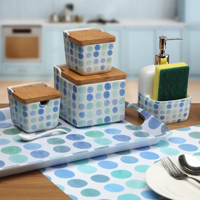 Salière avec couvercle Versa Céramique 12,2 x 11,5 x 12,2 cm 1