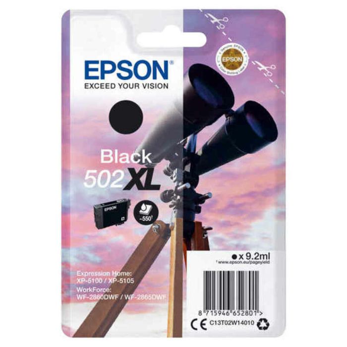 Epson 502XL Cartouche d'encre noire originale à pigment, compatible WorkForce WF-2860DWF