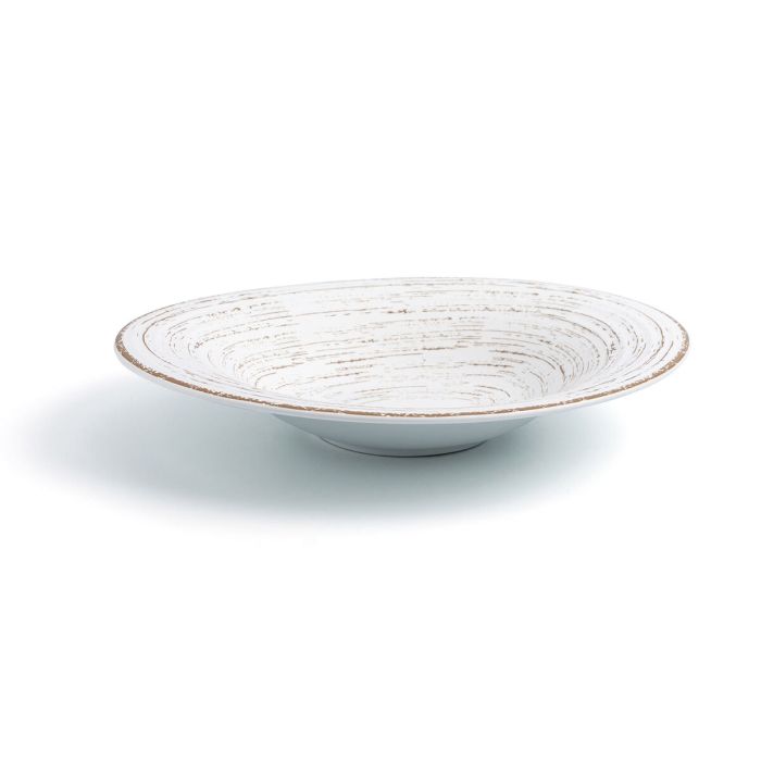 Assiette creuse Ariane Tornado White Céramique Bicolore Ø 29 cm (6 Unités) 1