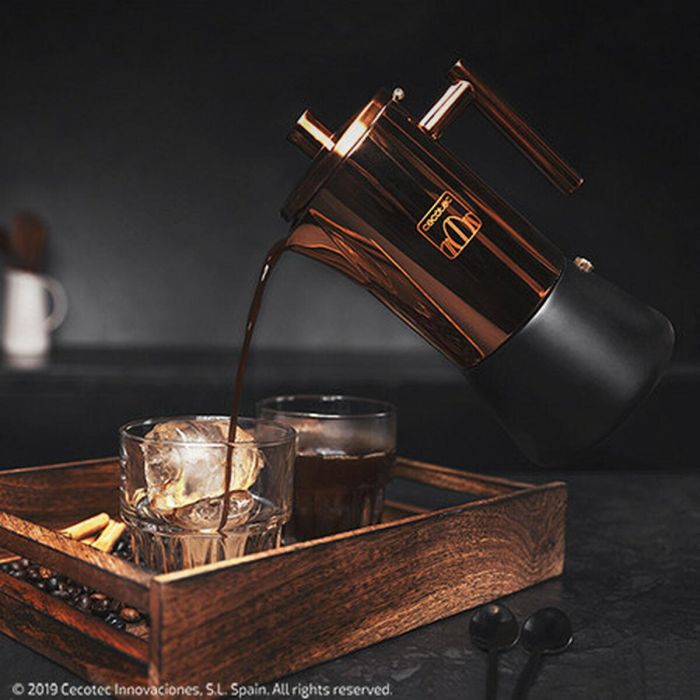 Cafetière Italienne Cecotec Cumbia Moking 100 ml/200 ml/300 ml Acier inoxydable 4