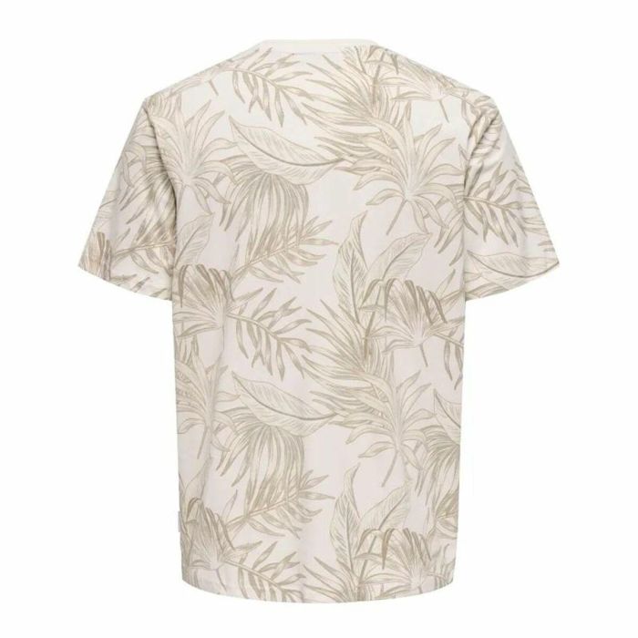 T-shirt à manches courtes homme Only & Sons Onskash Reg Leaf Aop Beige 1 T-shirt à manches courtes homme Only & Sons Onskash Reg Leaf Aop Beige 1