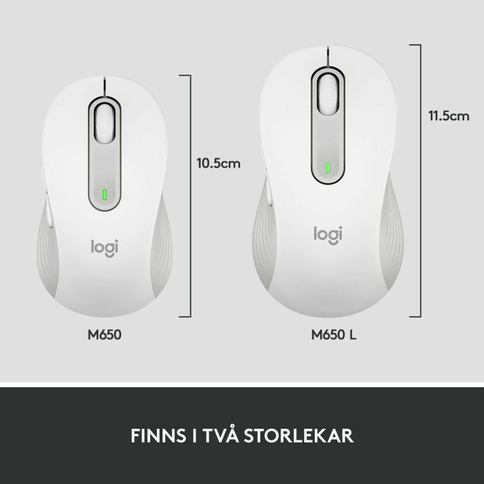 Souris sans-fil Logitech Blanc 4000 dpi 11 Souris sans-fil Logitech Blanc 4000 dpi 11