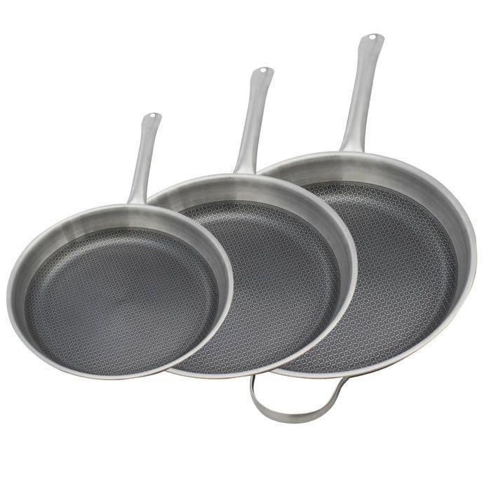 Set de 3 poeles a induction - ELO - Relief Solutions - Inox 18/10 ELODUR Select antiadhésives - Ø 24-28-32 cm 0 Set de 3 poeles a induction - ELO - Relief Solutions - Inox 18/10 ELODUR Select antiadhésives - Ø 24-28-32 cm 0