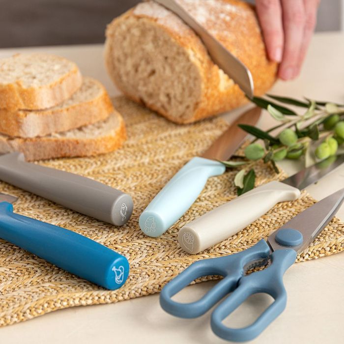 Tacoma con Cuchillos y Tijera Ozon Quid 21x13x8 cm (8 Unidades) 3 Tacoma con Cuchillos y Tijera Ozon Quid 21x13x8 cm (8 Unidades) 3