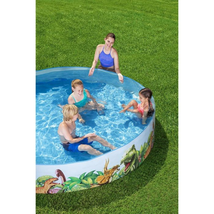 Bestway Piscine Rigide Enfant PVC Dinosaures 244x46 cm +3 Ans Jardin 55001 1 Bestway Piscine Rigide Enfant PVC Dinosaures 244x46 cm +3 Ans Jardin 55001 1