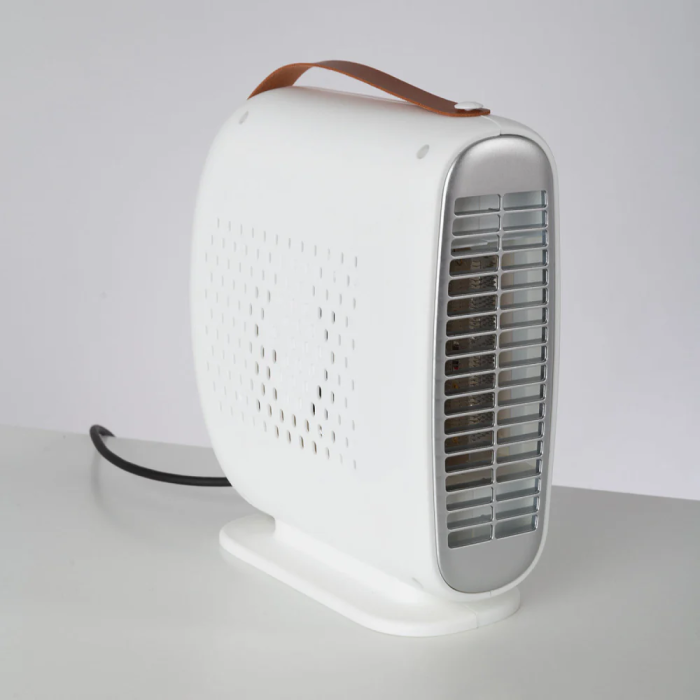 Chauffage d'appoint 500W Blanc avec résistance et ventilateur 2