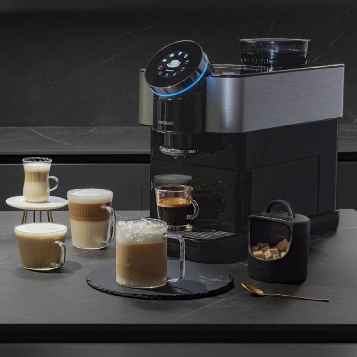 Cafetières Superautomatiques Cecotec Cremmaet Spin 1450 W 19 bars Écran tactile Noir 2 Cafetières Superautomatiques Cecotec Cremmaet Spin 1450 W 19 bars Écran tactile Noir 2