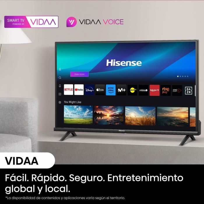 TV intelligente Hisense 32" HD LED D-LED 26