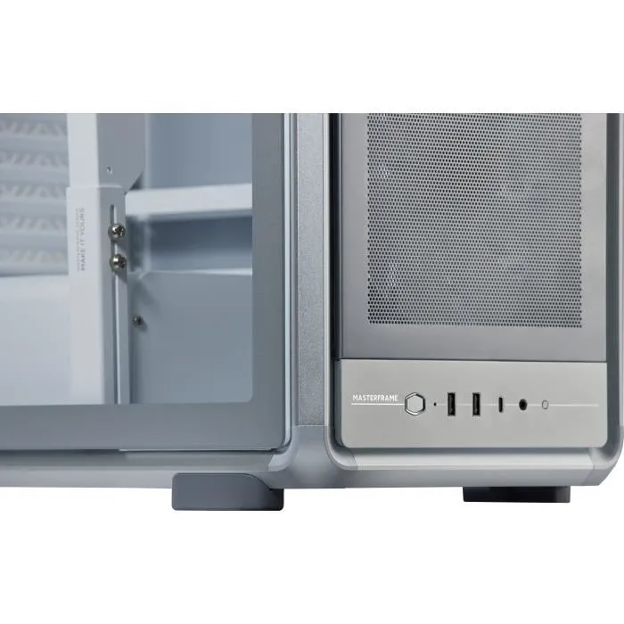 Cooler Master MasterFrame 500 Mesh Silver ARGB - Boîtier PC moyen tour modulaire FreeForm 2.0 - Support Mini-ITX à E-ATX, 360 mm radiateur, 390 mm GPU, 3 ventilateurs ARGB, USB-C Cooler Master MasterFrame 500 Mesh Silver ARGB - Boîtier PC moyen tour modulaire FreeForm 2.0 - Support Mini-ITX à E-ATX, 360 mm radiateur, 390 mm GPU, 3 ventilateurs ARGB, USB-C