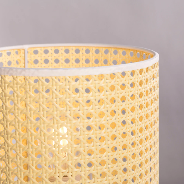 Lampe de table en rotin Shakhty SKD-T1009, design naturel boho-chic rétro, douille E27 1