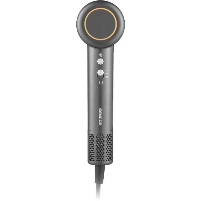 Sencor SHD 8510SL - Sèche-cheveux professionnel 1500 W avec moteur BLDC, 4 températures, 2 vitesses, diffuseur magnétique, gris