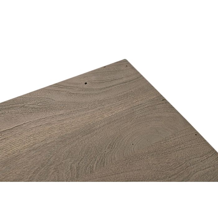 GINER Y COLOMER - Table à manger rectangulaire 200 cm en bois d'acacia et métal, finition sable et noir, style rustique, épaisseur 5,2 cm 2 GINER Y COLOMER - Table à manger rectangulaire 200 cm en bois d'acacia et métal, finition sable et noir, style rustique, épaisseur 5,2 cm 2