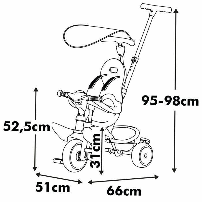 Tricycle Smoby Beige 2