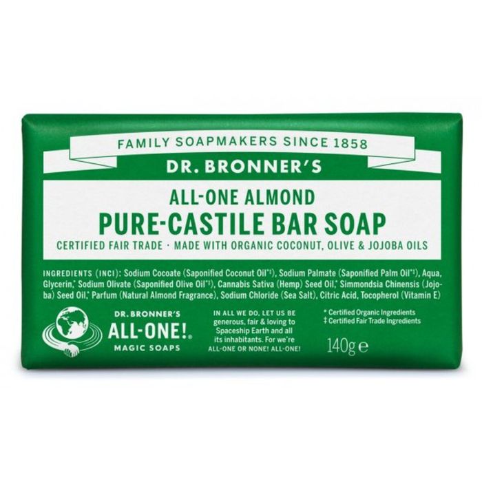 Dr Bronners Savon en Barre Amandes 140 gr
