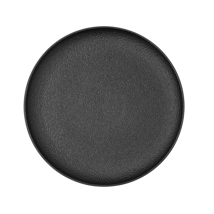 Assiette plate Bidasoa Fosil Noir Céramique 26,5 x 26,4 x 2,3 cm (6 Unités) 2