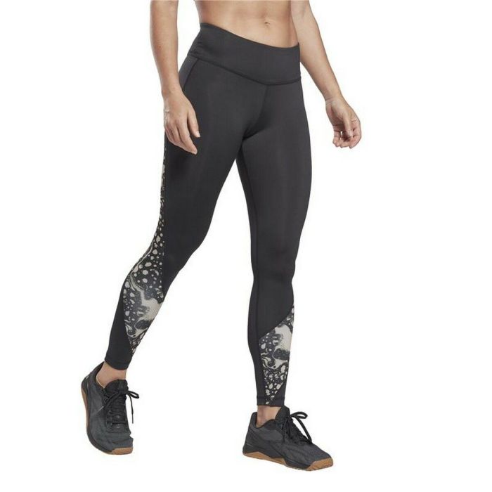 Leggings de Sport pour Femmes Reebok Noir 6 Leggings de Sport pour Femmes Reebok Noir 6