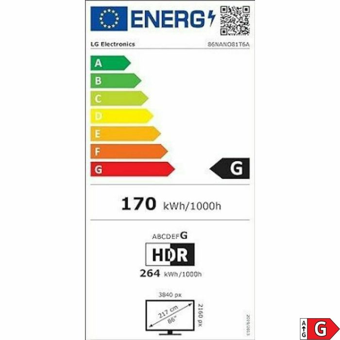 TV intelligente LG 86NANO81T6A.AEU 4K Ultra HD 86" LED HDR D-LED NanoCell 3