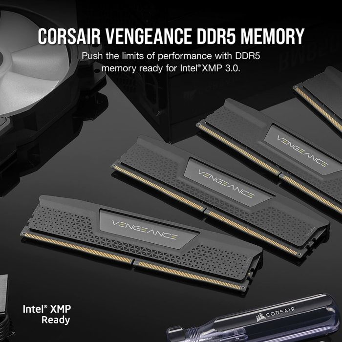 Mémoire RAM Corsair CMK64GX5M2B6200C32 64 GB DDR5 cl32 5 Mémoire RAM Corsair CMK64GX5M2B6200C32 64 GB DDR5 cl32 5