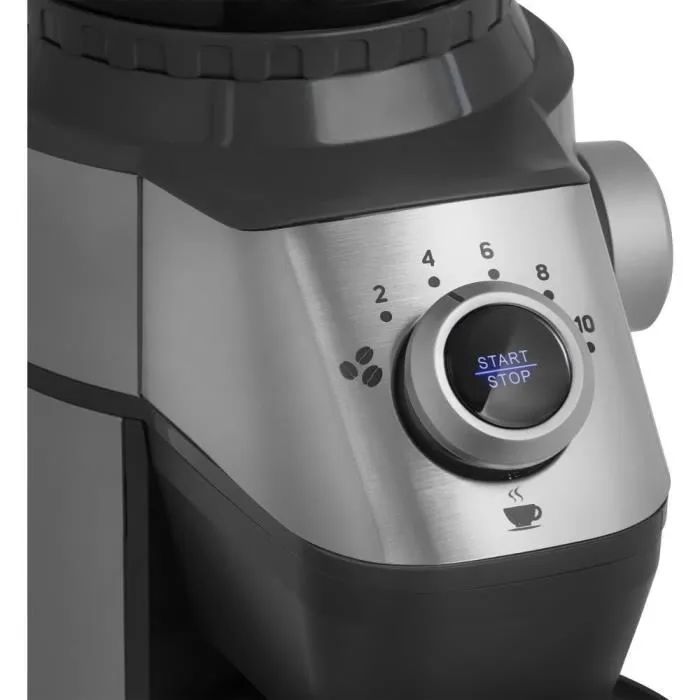 Sencor SCG 6050SS Moulin à Café Électrique avec Meules en Acier - 15 Niveaux de Mouture - 350 g - 150 W