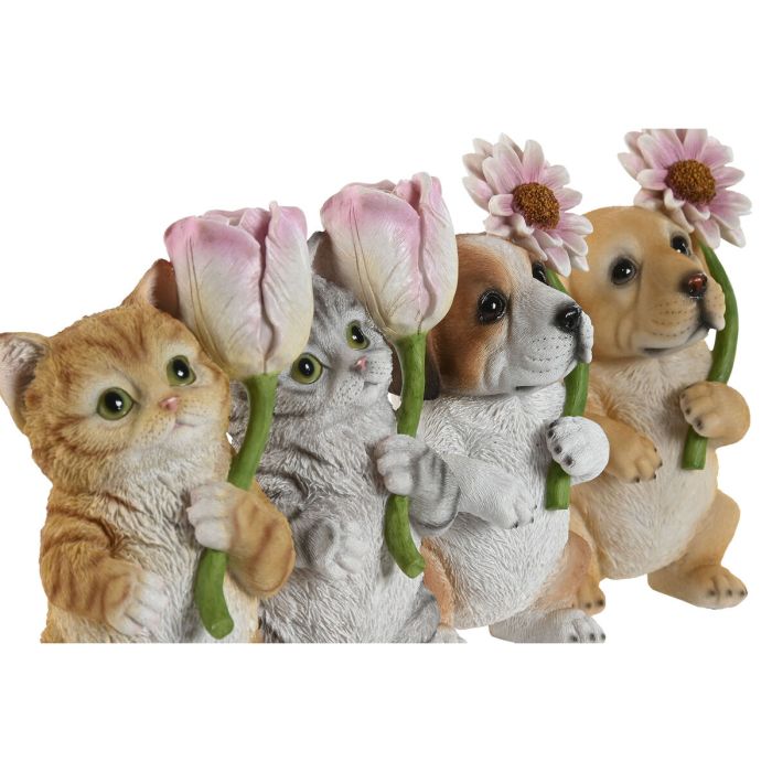 Figurine Décorative Home ESPRIT Multicouleur animaux 10,5 X 9 X 18,5 cm (4 Unités) 2