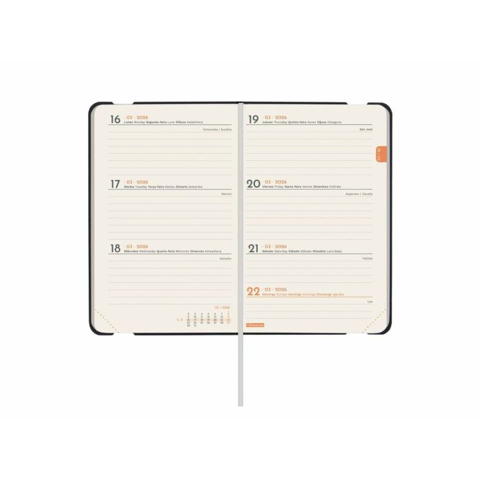 Agenda Finocam FLEXI Noir Mini 8,2 x 12,7 cm 2026 4 Agenda Finocam FLEXI Noir Mini 8,2 x 12,7 cm 2026 4