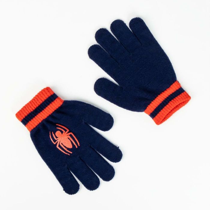 Bonnet et gants Spider-Man Rouge 1