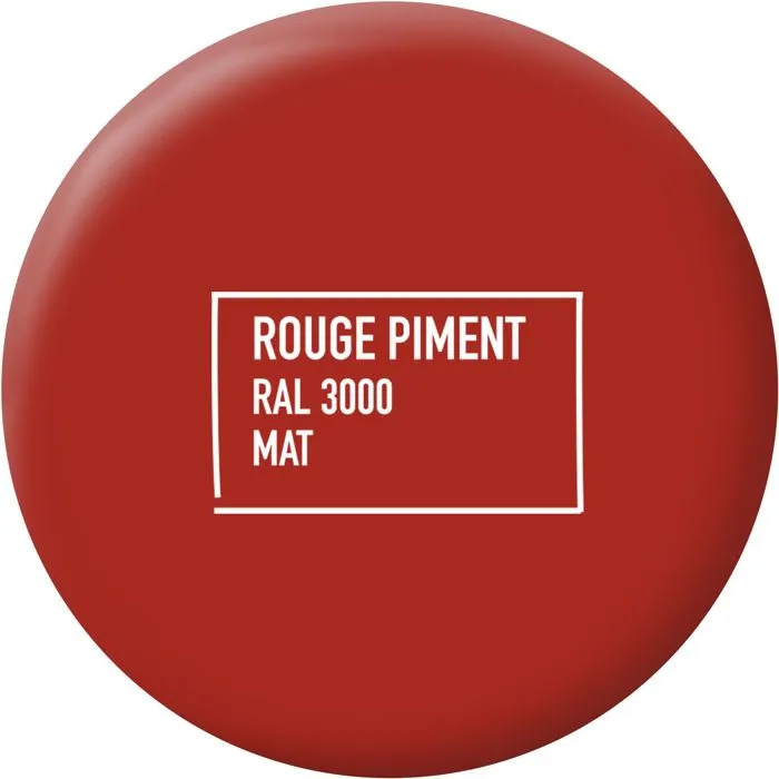 Ripolin - Peinture multi-supports rouge piment RAL 3000 mate - Protection UV, intempéries et corrosion - Pour bois, métal, béton, PVC - Pot de 2 litres