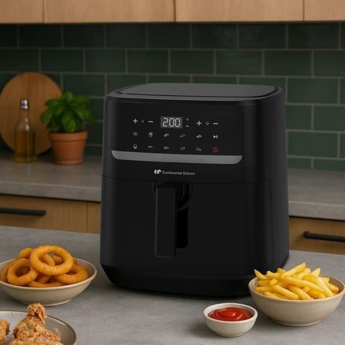 Friteuse a air sans huile - CONTINENTAL EDISON - CEFR240092L - 1800 W - 9,2 L - Noir 4 Friteuse a air sans huile - CONTINENTAL EDISON - CEFR240092L - 1800 W - 9,2 L - Noir 4