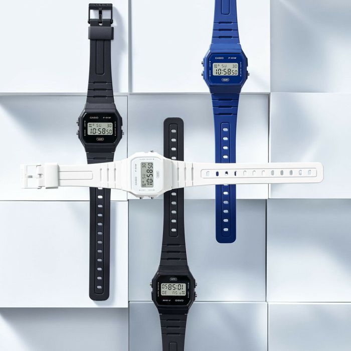 Montre Homme Casio F-91WB-2A1EF (Ø 35 mm) 1 Montre Homme Casio F-91WB-2A1EF (Ø 35 mm) 1