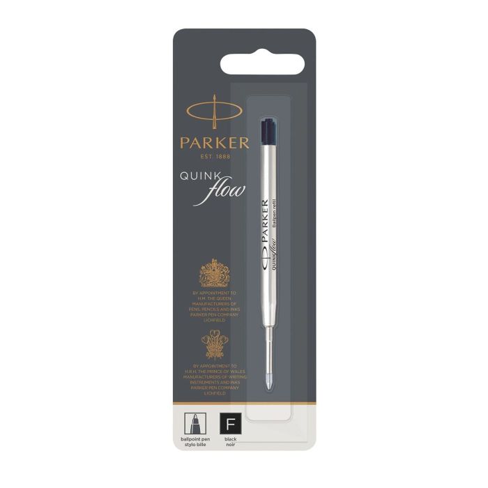 Recharge pour stylo Parker Quink Flow Noir (12 Unités) 1 Recharge pour stylo Parker Quink Flow Noir (12 Unités) 1