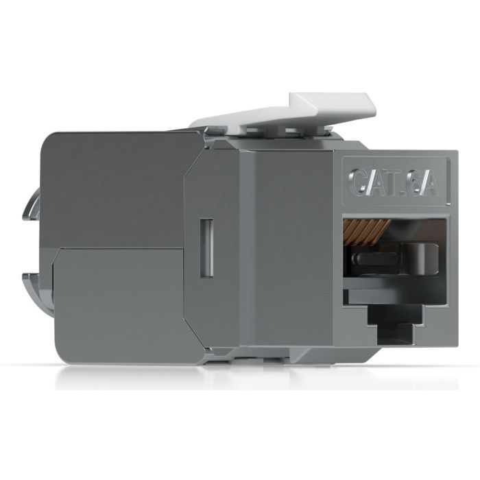 Ubiquiti UACC-Keystone-Jack-C6A - Prise Jack Keystone RJ45 Catégorie 6A (Cat6A), 1 Gbit/s, Blindée, Lot de 12 pièces