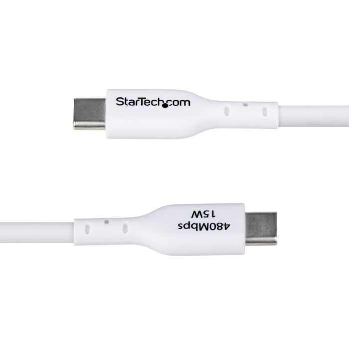 Câble USB Startech USB2AC3MNCWHE Blanc 3 m 1 Câble USB Startech USB2AC3MNCWHE Blanc 3 m 1