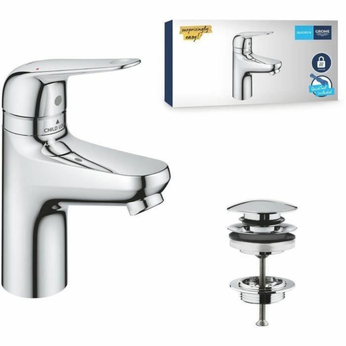 Grohe 24319001 Mélangeur Monocommande Lavabo Swift avec Sécurité Enfants Taille S