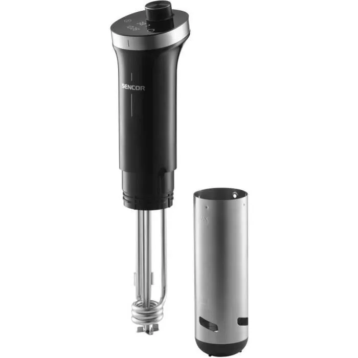 Sencor Thermoplongeur SSV 5000BK - 1200 W, réglable de 20 à 90°C, pour cuisson sous vide de viandes, poissons et légumes