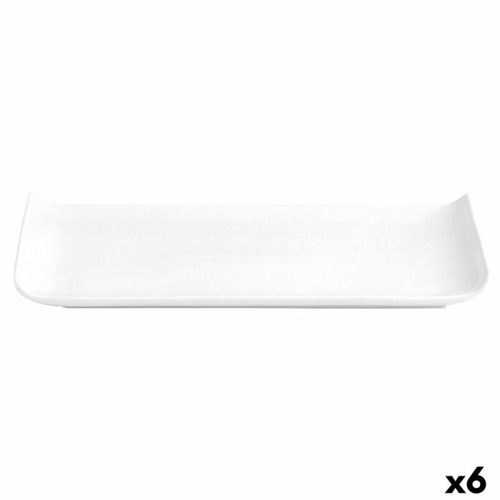 Assiette Quid Chef Baguette Céramique Blanc (25 x 12 cm) (Pack 6x) 2