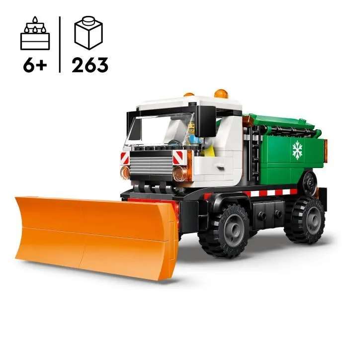 Lego City 60490 - Déneigeuse Jouet de Construction - Fonction Épandage de Sel - Avec Minifigurine Conducteur - Jouet Enfant 6 Ans et Plus Lego City 60490 - Déneigeuse Jouet de Construction - Fonction Épandage de Sel - Avec Minifigurine Conducteur - Jouet Enfant 6 Ans et Plus