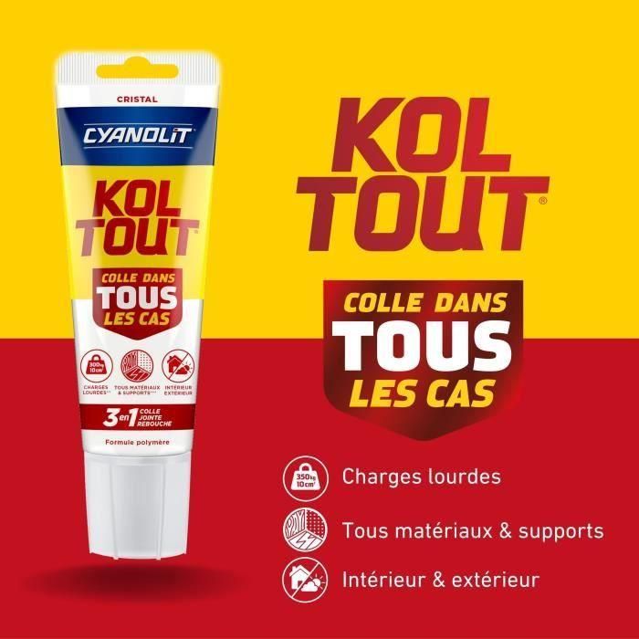 Colle de fixation et d'étanchéité - CYANOLIT - Cristal - Tube 125 ml - Transparent - Pratique et flexible 1