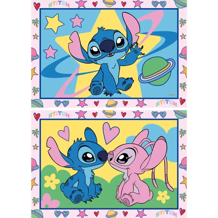Ravensburger CreArt Junior - Peinture par numéros Stitch - Kit artistique avec 2 tableaux, peintures et pinceau - À partir de 5 ans - Réf. 12023214 Ravensburger CreArt Junior - Peinture par numéros Stitch - Kit artistique avec 2 tableaux, peintures et pinceau - À partir de 5 ans - Réf. 12023214